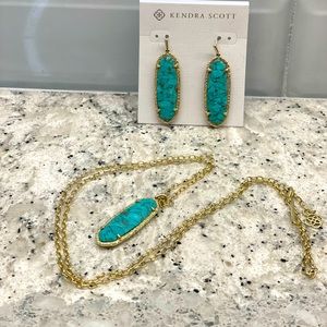 Kendra Scott matching earrings and necklace